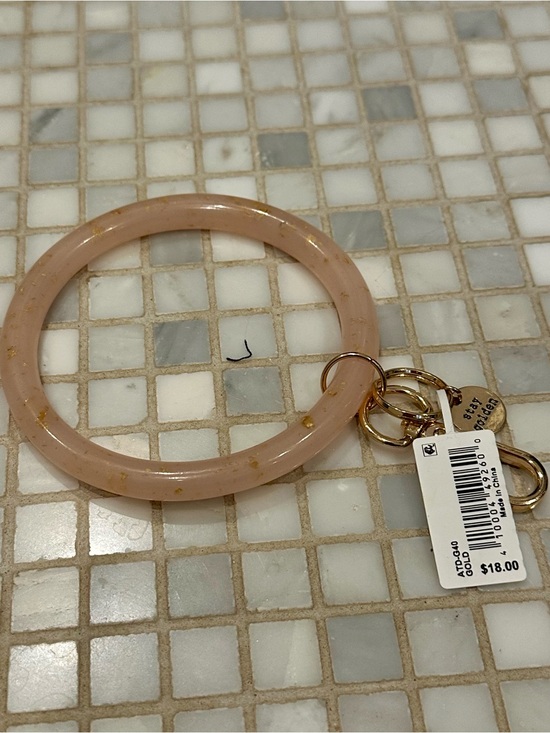 Altar'd State Accessories - Altar’s State NWT Blush Bangle Key Ring with Stay Golden Accents